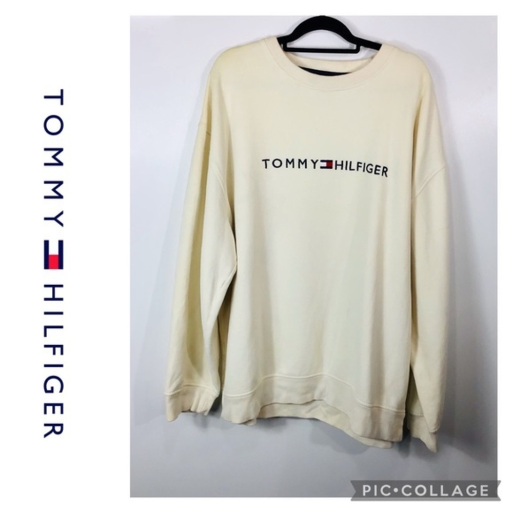 Tommy Hilfiger | Cream Pullover Sweatshirt~XXL